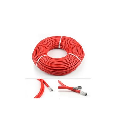 Кабель монтажный силиконовый 3135 3.5мм 14awg красный (17701)