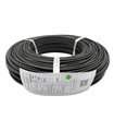 Изолированный кабель многожильный силикон 12AWG 4.5mm 200C черный 1м (19201)