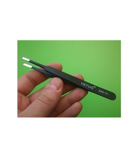 Стальной антистатический пинцет ESD-13 VETUS (11026) Стальной антистатический пинцет ESD-13 VETUS (11026)