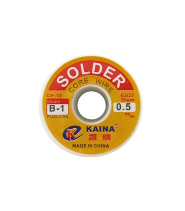 Припой Kaina катушка 100г 0.5мм с флюсом 2% SN63PB37 (18631)