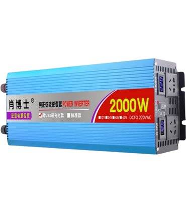 Домашний UPS ИБП инвертор чистая синусоида 220V 2000W 12V (19194)