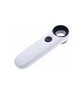 Лупа ручная с подсветкой MG6B-1 2 LED 40*21мм (17240) Лупа ручная с подсветкой MG6B-1 2 LED 40*21мм (17240)