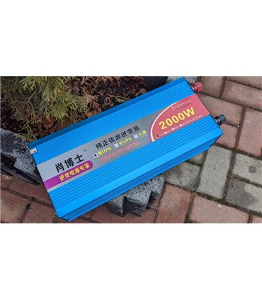 Домашний UPS ИБП инвертор чистая синусоида 220V 2000W 12V (19194)