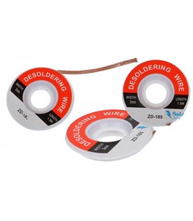 Лента для снятия припоя ZD-180 3mm 1.5m (15469)