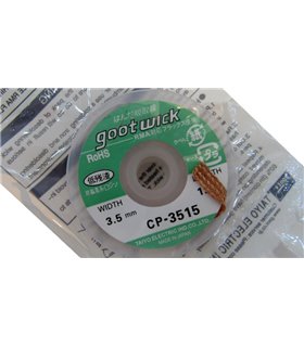 Оплетка для удаления припоя 3.5 мм 1.5 м (12491) Оплетка для удаления припоя 3.5 мм 1.5 м (12491)