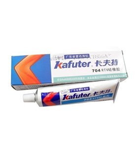 Каучуковый силиконовый клей герметик Kafuter K-704N 45г белый (12375) Каучуковый силиконовый клей герметик Kafuter K-704N 45г белый (12375)