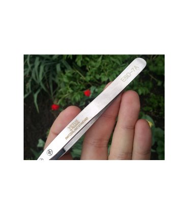 Пинцет стальной антистатический Vetus ESD-7A (11082)