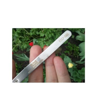 Пинцет стальной антистатический ESD-259 (11083)