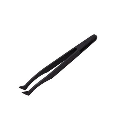 Пинцет пластиковый 93306 антистатический черный (18334)