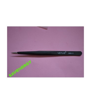 Стальной антистатический пинцет ESD-11 VETUS (10096)