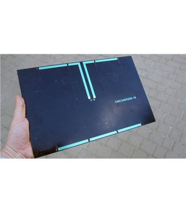 Солнечная панель с эпоксидным покрытием 18V 10W 220*340мм (15136)