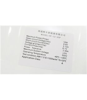 Солнечная панель гибкая 18W 6V 400*340мм (17382)