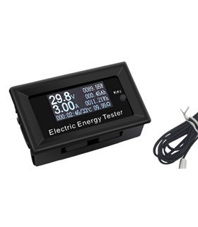 Цифровой тестер ваттметр 7 в 1 с OLED-дисплеем DC 300V 20A (14642)