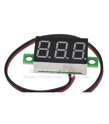 Миниатюрный цифровой вольтметр постоянного тока 0.28 4.5-30V (18613)