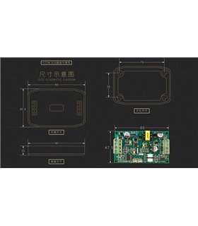 Ваттметр переменного тока Peacefair PZEM-016 RS485 Modbus 100A Split-CT (16651)