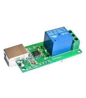 Релейный модуль 1 канал управление по USB 5V 220V 10A (17823)