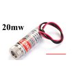 Лазер лазерный модуль с фокусировкой 20mw 3V линия красная 12*35мм (15949)