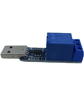 Модуль реле 1 канальный с USB-управлением АС 250V 10A USB LCUS-1 (19006)