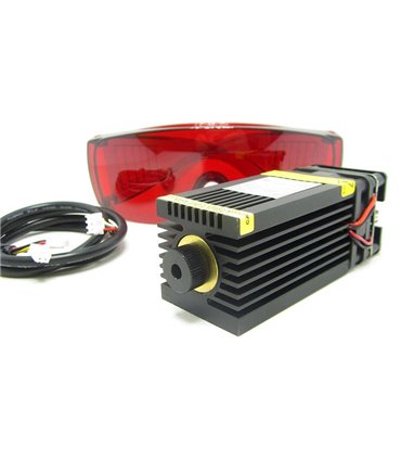 Лазерный модуль с драйвером и вентилятором 3pin PWM 450nm 6W (15989)