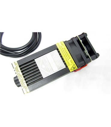 Лазерный модуль с драйвером и вентилятором 3pin PWM 450nm 6W (15989)