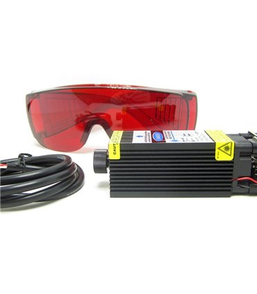 Лазерный модуль с драйвером и вентилятором 3pin PWM 450nm 2.5W (15988)