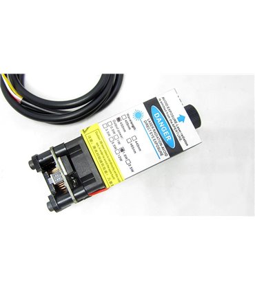 Лазерный модуль с драйвером и вентилятором 3pin PWM 450nm 1.6W (15986)