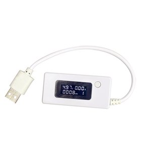 USB тестер емкости usb вольтметр амперметр KCX-017 3-15V 3A (15939)