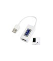 USB тестер емкости usb вольтметр амперметр KCX-017 3-15V 3A (15939)