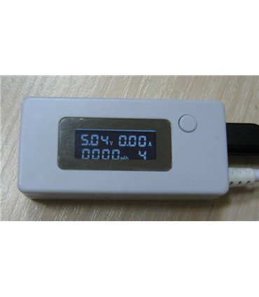 USB тестер емкости usb вольтметр амперметр KCX-017 3-15V 3A (15939)