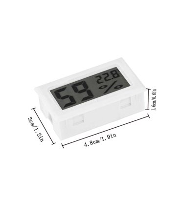 Цифровой LCD термометр врезной гигрометр влагомер (12229)