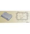Водонепроницаемый алюминиевый корпус TEA-001A 210x130x60mm (20888)