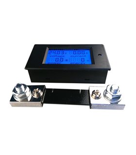 Ваттметр вольтметр амперметр DC 6.5-100V 100A PEACEFAIR PZEM-051 с шунтом (12645)