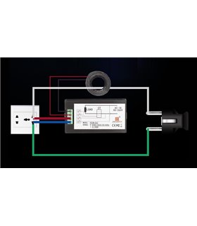 Счетчик электричества ваттметр AC 80-260V 100A PEACEFAIR PZEM-061 с шунтом (10540)