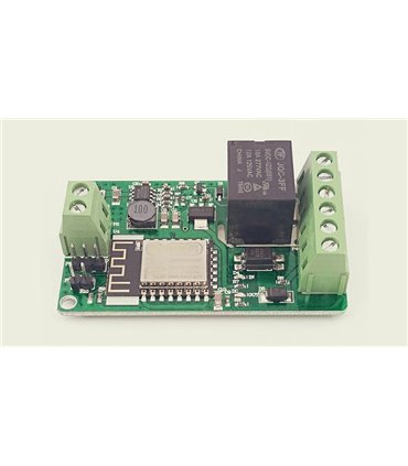 Wi-Fi розетка реле ESP8266 DC 7-30V to AC 220V 10A (14193)