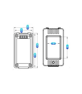 Ваттметр мощности переменного тока 100A PZEM-022 Split-CT (16650)