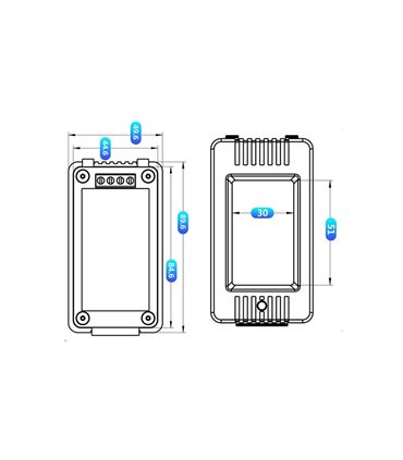 Ваттметр мощности переменного тока 100A PZEM-022 Split-CT (16650)