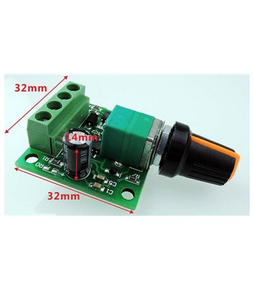 ШИМ регулятор двигателя постоянного тока PWM 1.8V 3V 5V 6V 12V 2A (15926)