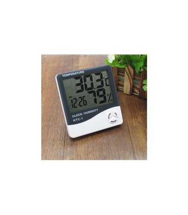 Цифровой термометр гигрометр AIRO HTC-1 часы будильник (14178)