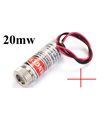 Лазер лазерный модуль с фокусировкой 20mw 3V крест красный 12*35мм (15950)