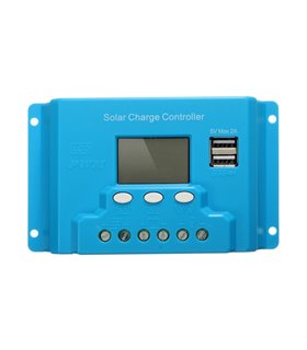 Контроллер заряда PWM 30A 12-24 с LCD и USB (10122)