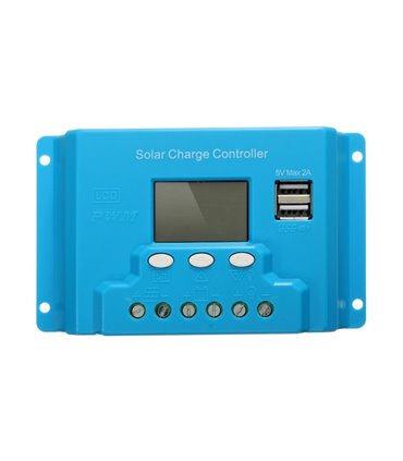 Контроллер заряда PWM 30A 12-24 с LCD и USB (10122)