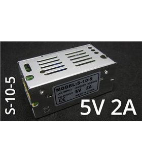 Импульсный блок питания трансформатор 5V 2A 10W S-10-5 (15586) Импульсный блок питания трансформатор 5V 2A 10W S-10-5 (15586)
