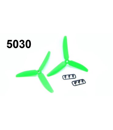 Пропеллеры лопасти квадрокоптера дрона LJI 5030 тройные пара (14827)