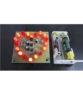 Набор для сборки святящего светодиодного сердца LED DIY (15029)