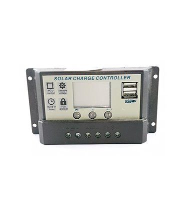 Солнечный контроллер 20A 48V с двумя USB (10286)