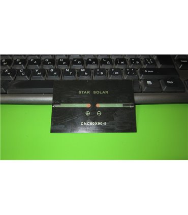 Солнечная панель поликристалл 5V 0.75W CNC60*90 Star Solar (12624)