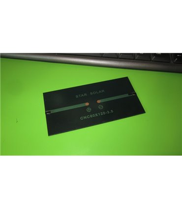 Солнечная панель поликристалл 3.5V 0.9W CNC60*120 Star Solar (12620)