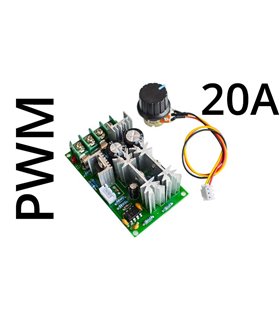 ШИМ регулятор оборотов двигателя PWM преобразователь DC 10-60V 20A (15589) ШИМ регулятор оборотов двигателя PWM преобразователь DC 10-60V 20A (15589)