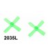 Пропеллеры лопасти квадрокоптера дрона HSKRC тройные левые 2035 L (14835)