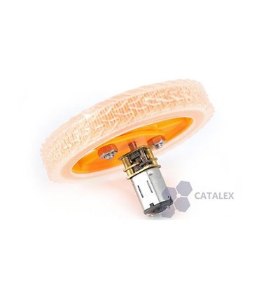 Износостойкое резиновое колесо для умного автомобиля 70*12mm под двигатель N20 (16081)